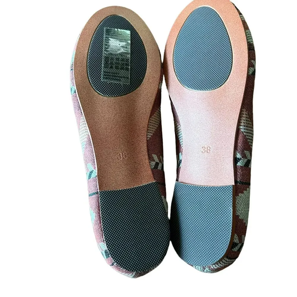 Maison Scotch Kilim Style Slip On Loafers Size 8 - Picture 7 of 7